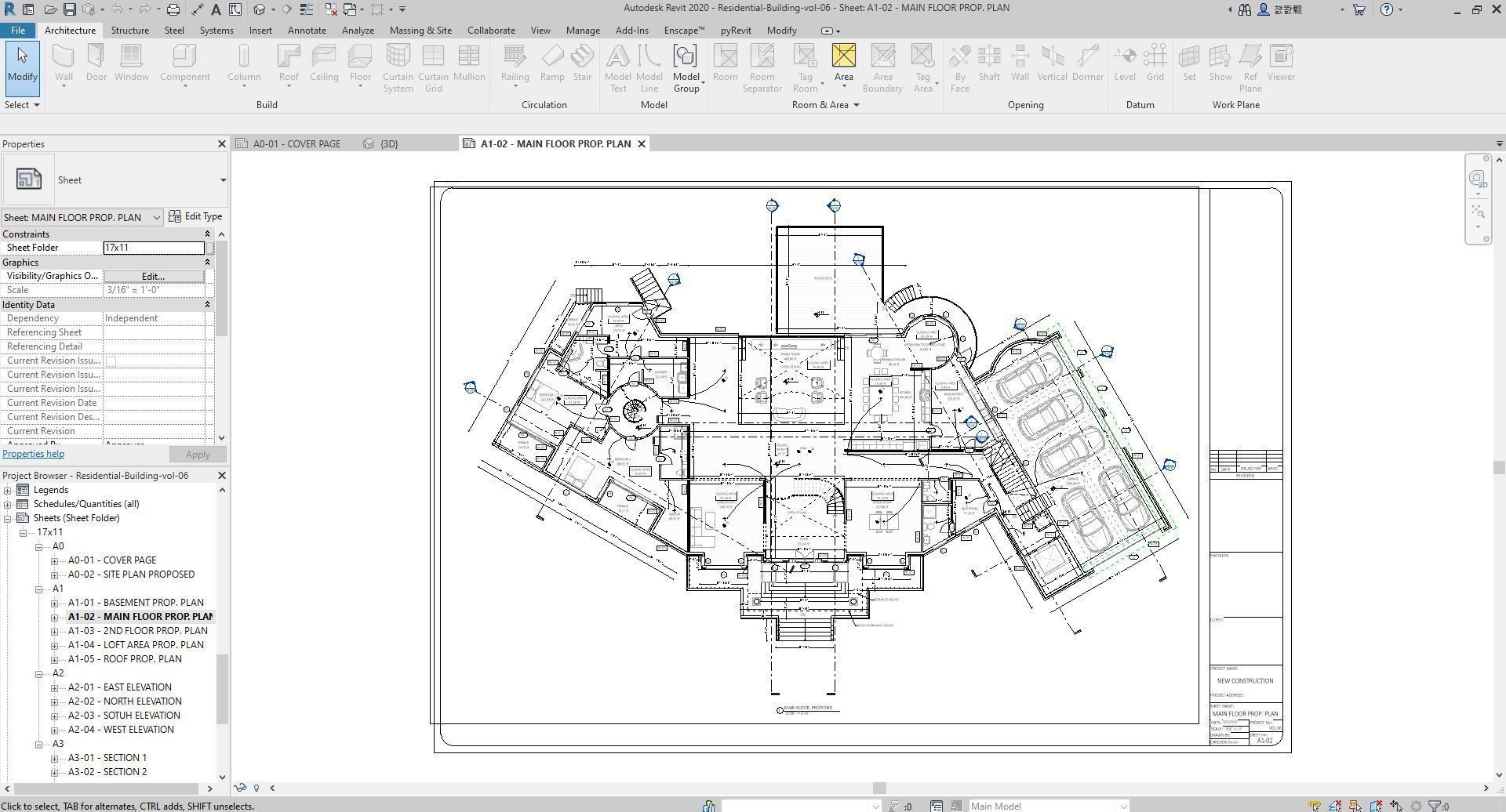 Residential-Building-vol-06-Plan 3D model_12
