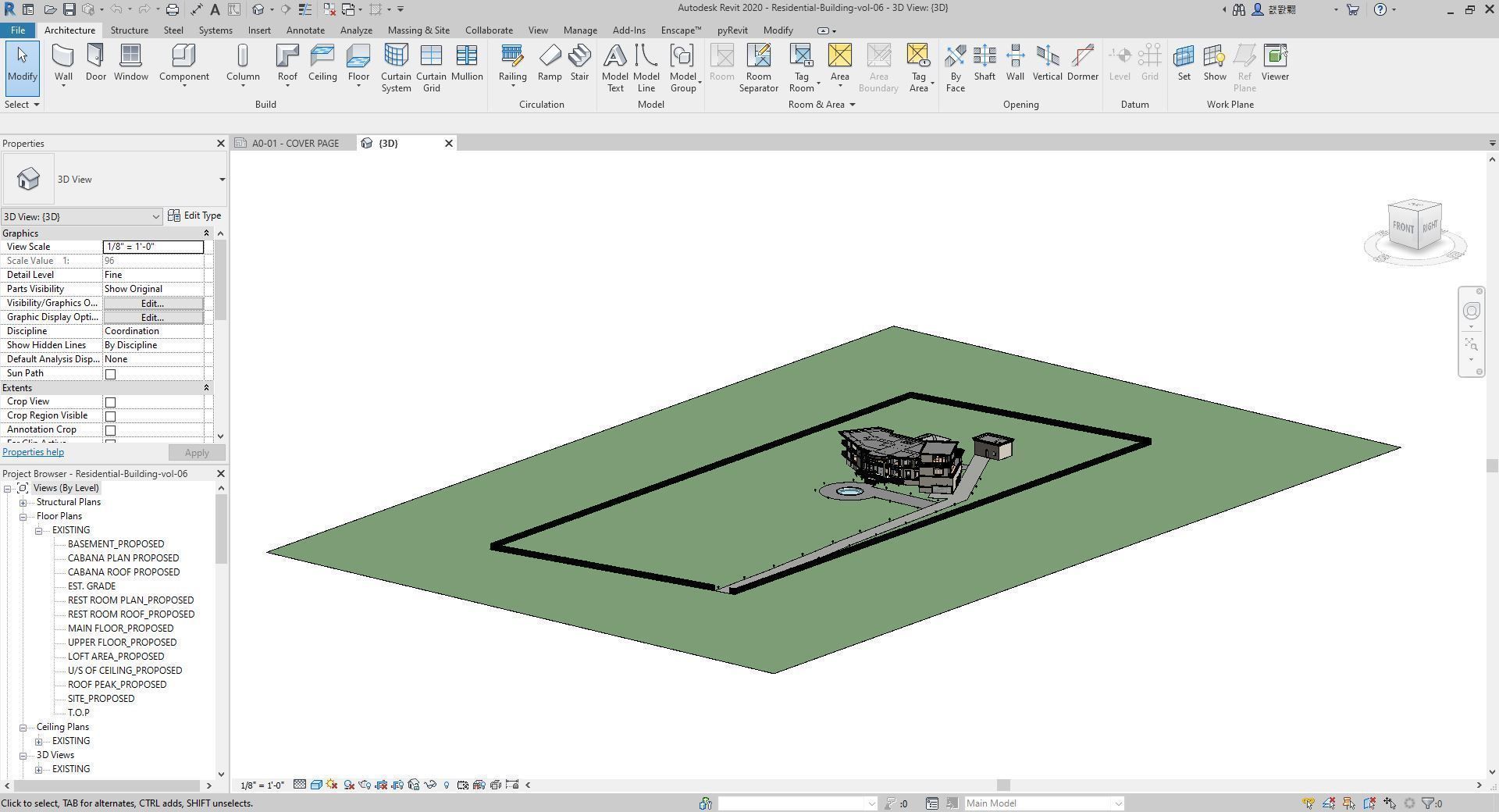 Residential-Building-vol-06-Plan 3D model_25