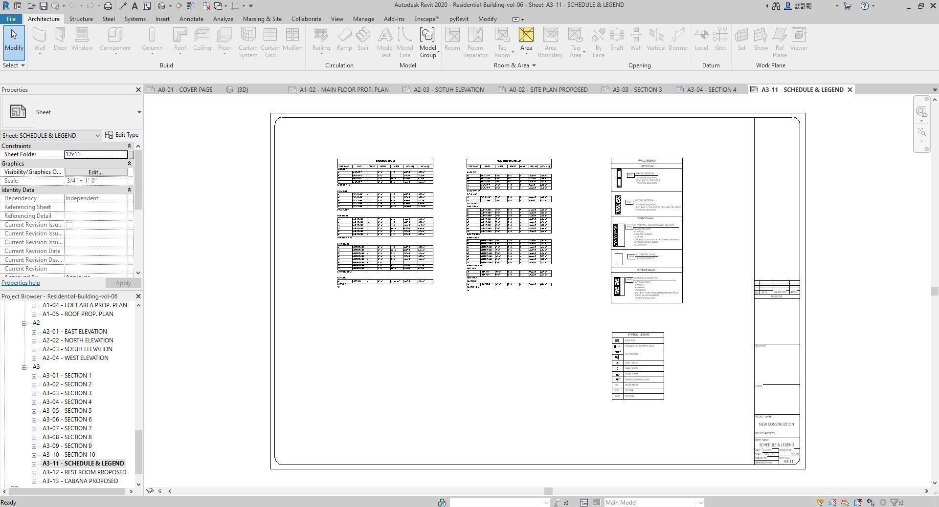 Residential-Building-vol-06-Plan 3D model_24
