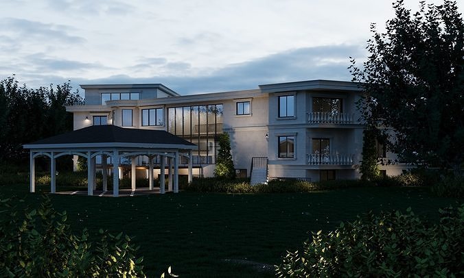 Residential-Building-vol-06-Plan 3D model 7