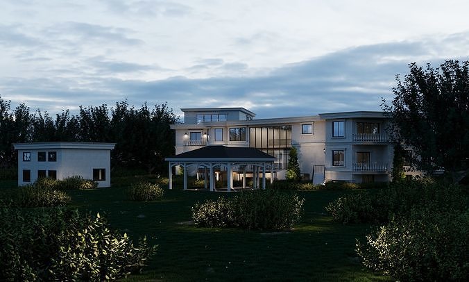 Residential-Building-vol-06-Plan 3D model 6