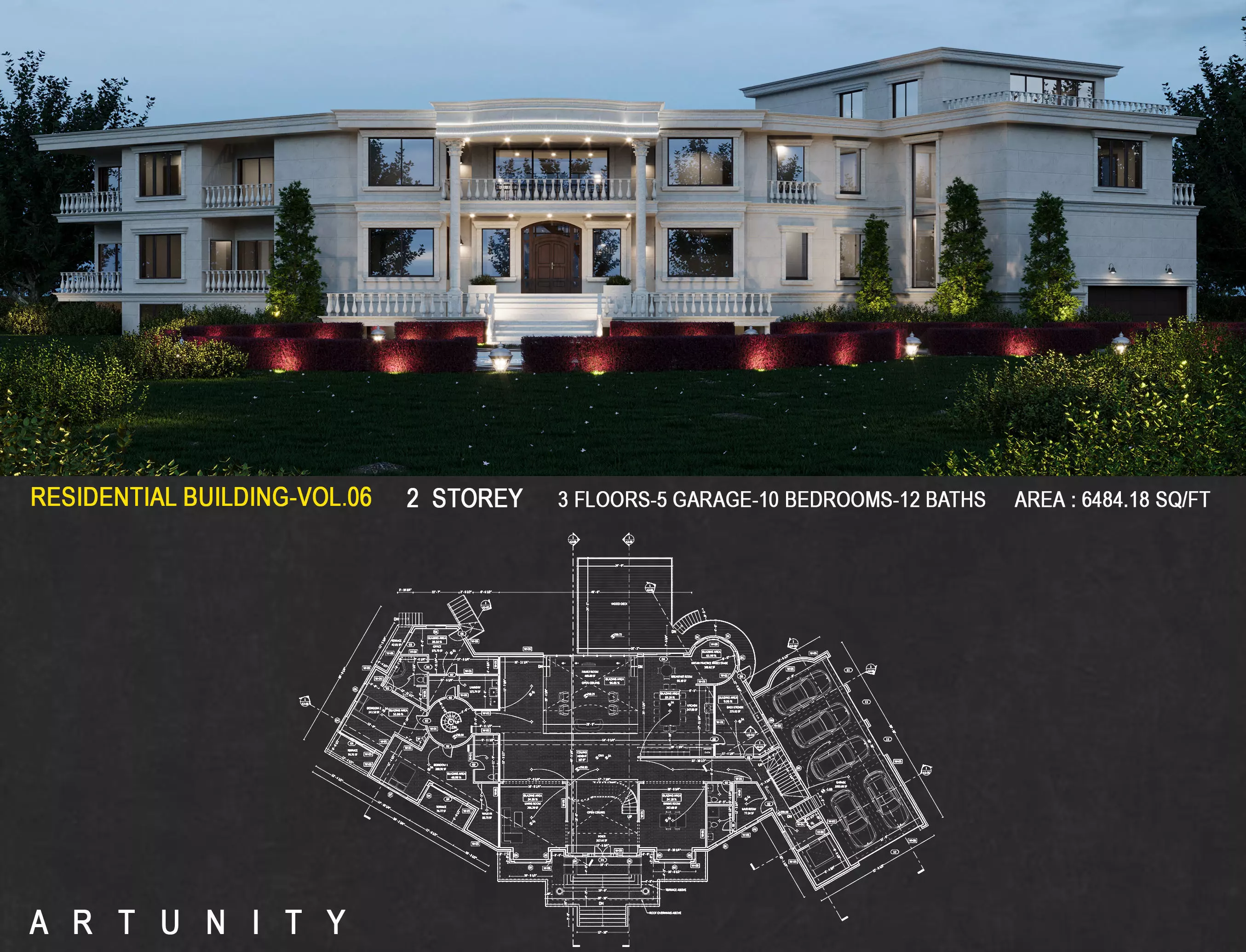 Residential-Building-vol-06-Plan 3D model_0