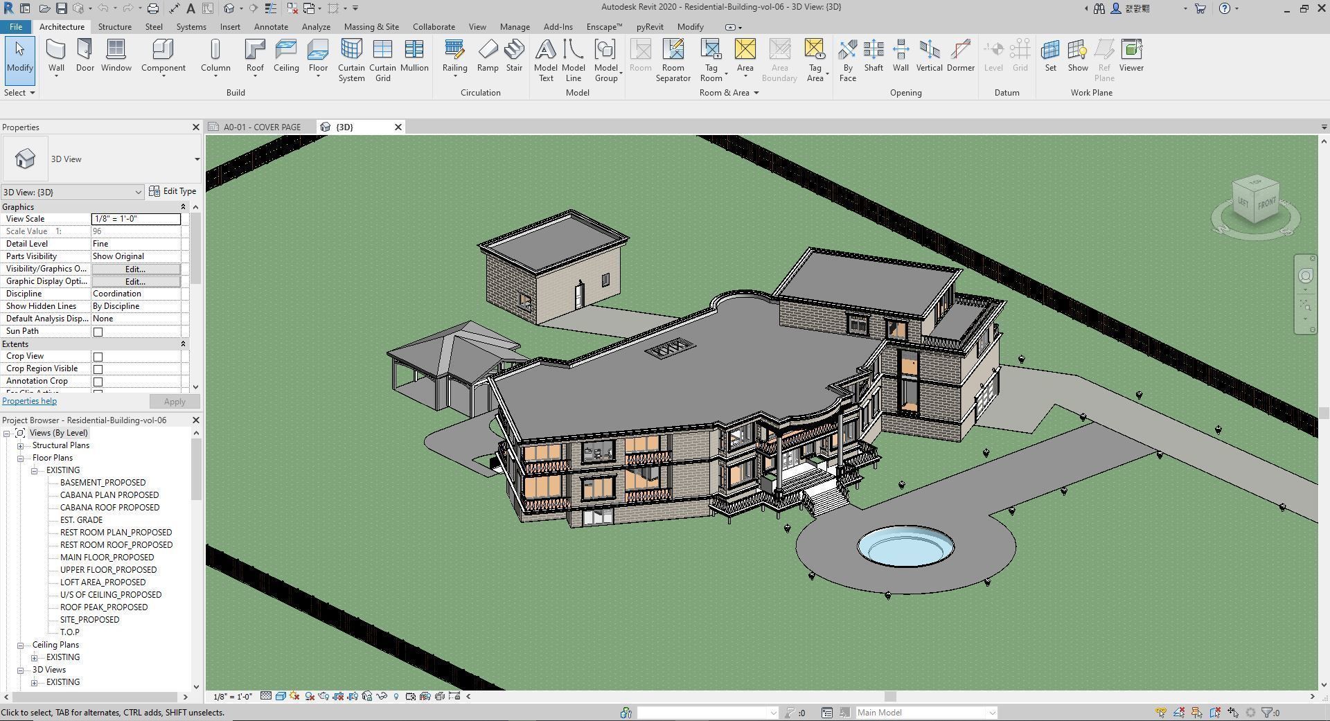 Residential-Building-vol-06-Plan 3D model_31