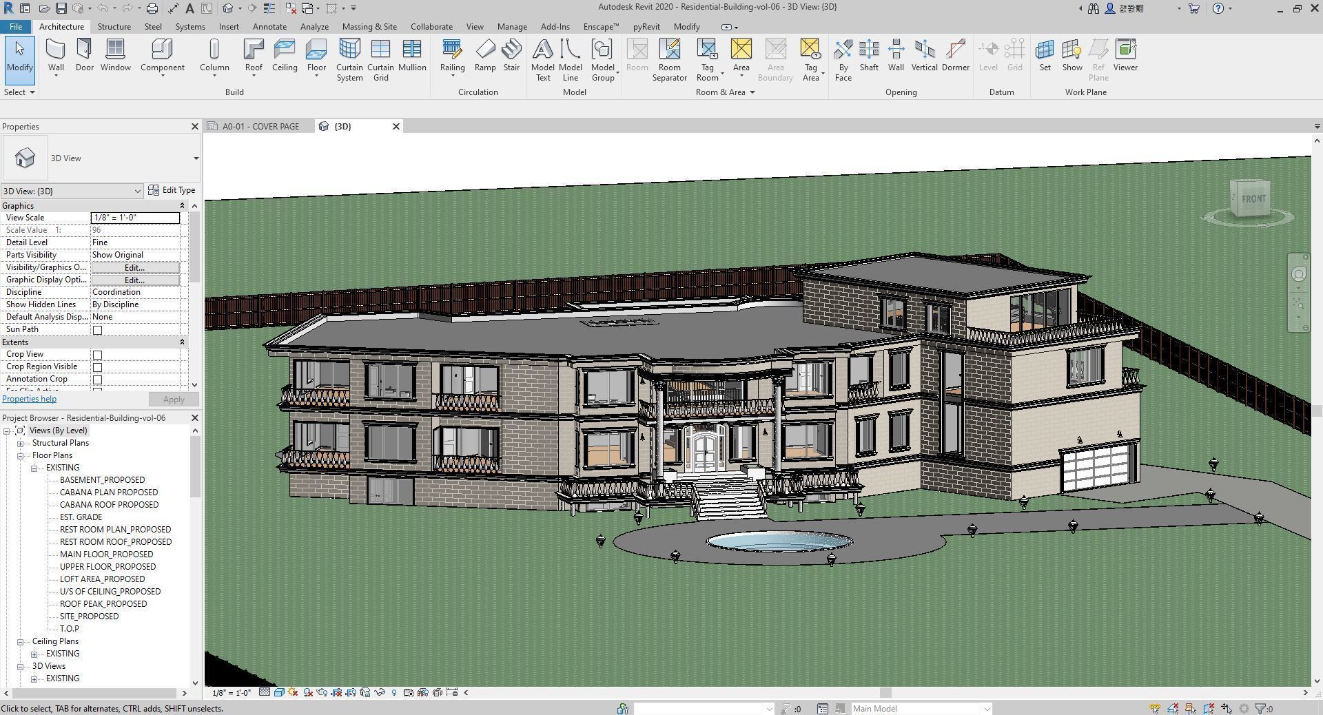 Residential-Building-vol-06-Plan 3D model_27
