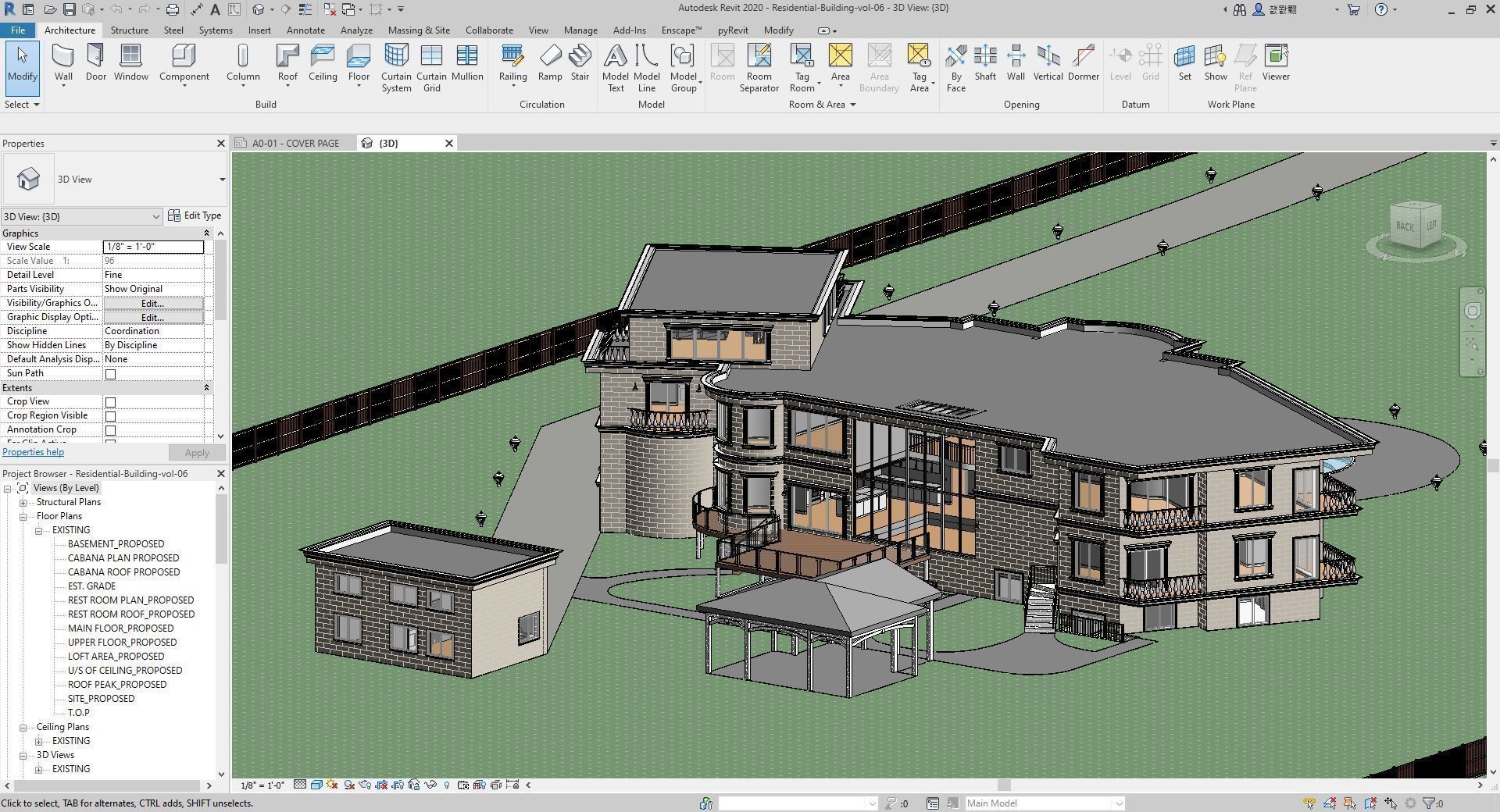 Residential-Building-vol-06-Plan 3D model_28
