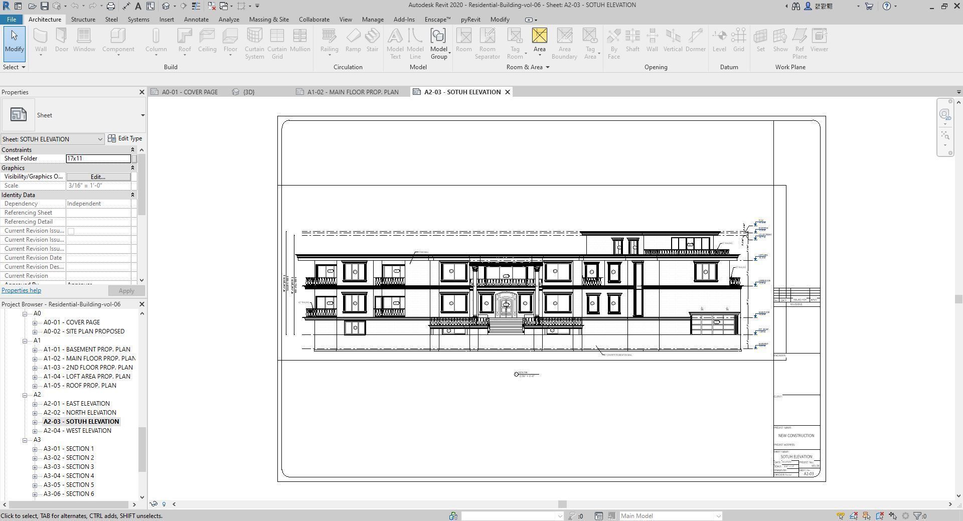 Residential-Building-vol-06-Plan 3D model_21