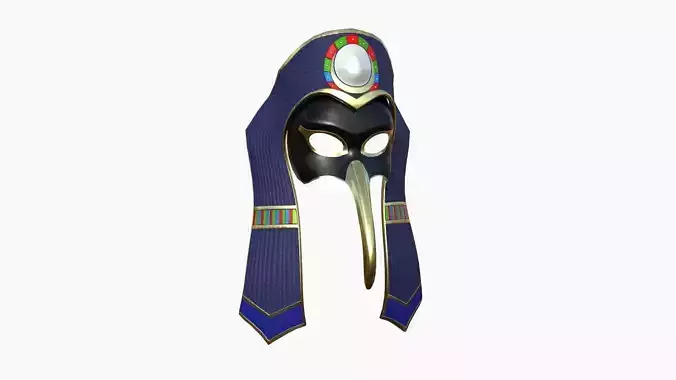Thoth Mask A10 - Egyptian Gods Character Clothing Low-poly 3D model