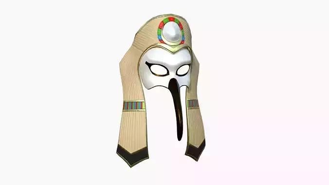 Thoth Mask A04 - Egyptian Gods Character Clothing Low-poly 3D model