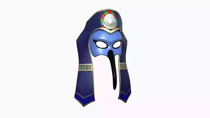 Thoth Mask A02 - Egyptian Gods Character Clothing Low-poly 3D model