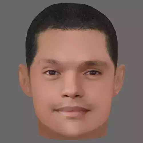 Trevor Noah Head - Low poly head for game Low-poly