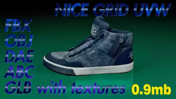 Venice Sneakers 3d model LP Game ready