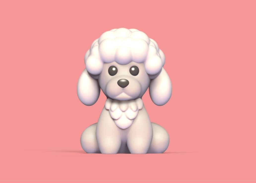 Little Poodle 3D print model_1