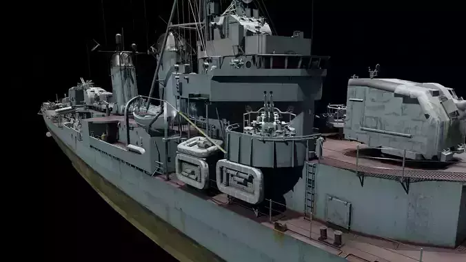 Ship Rebuilt 3D Model