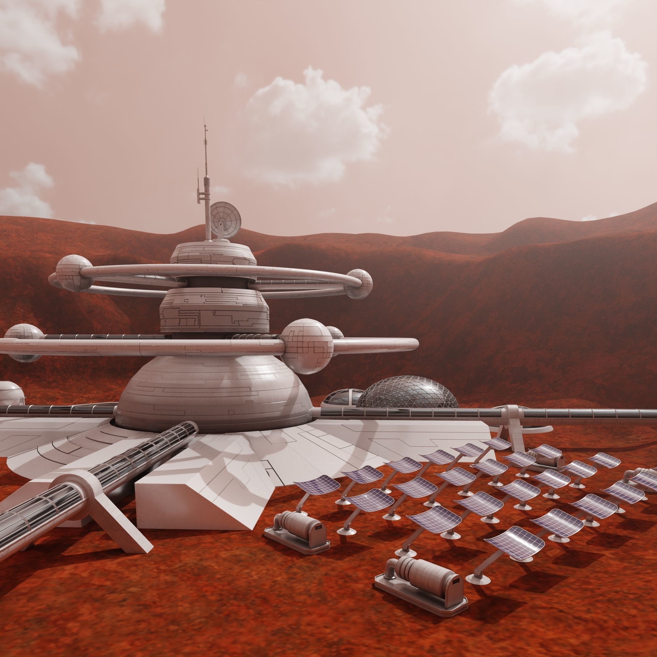 Mars Colony 4K PBR 3D model_5