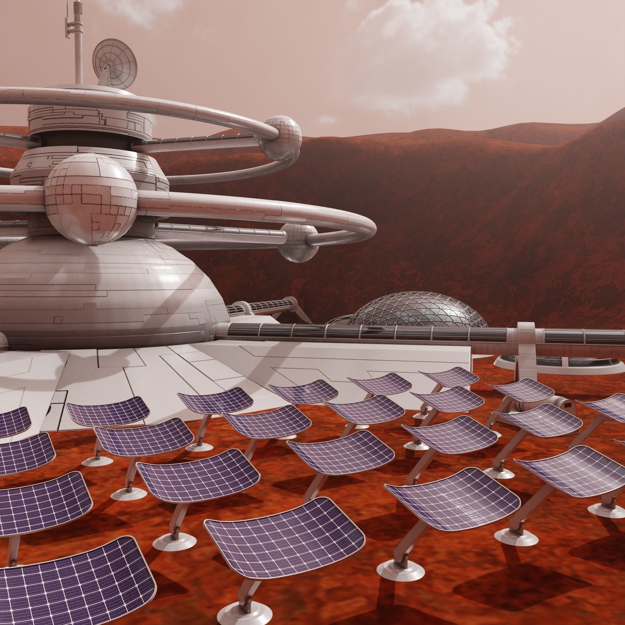 Mars Colony 4K PBR 3D model_6