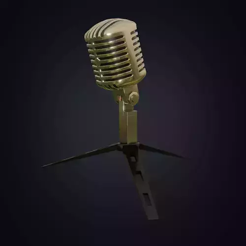Retro microphone