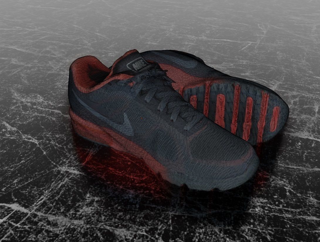 NIKE AIR MAX SEQUENT 3D SHOES Low-poly 3D model_13