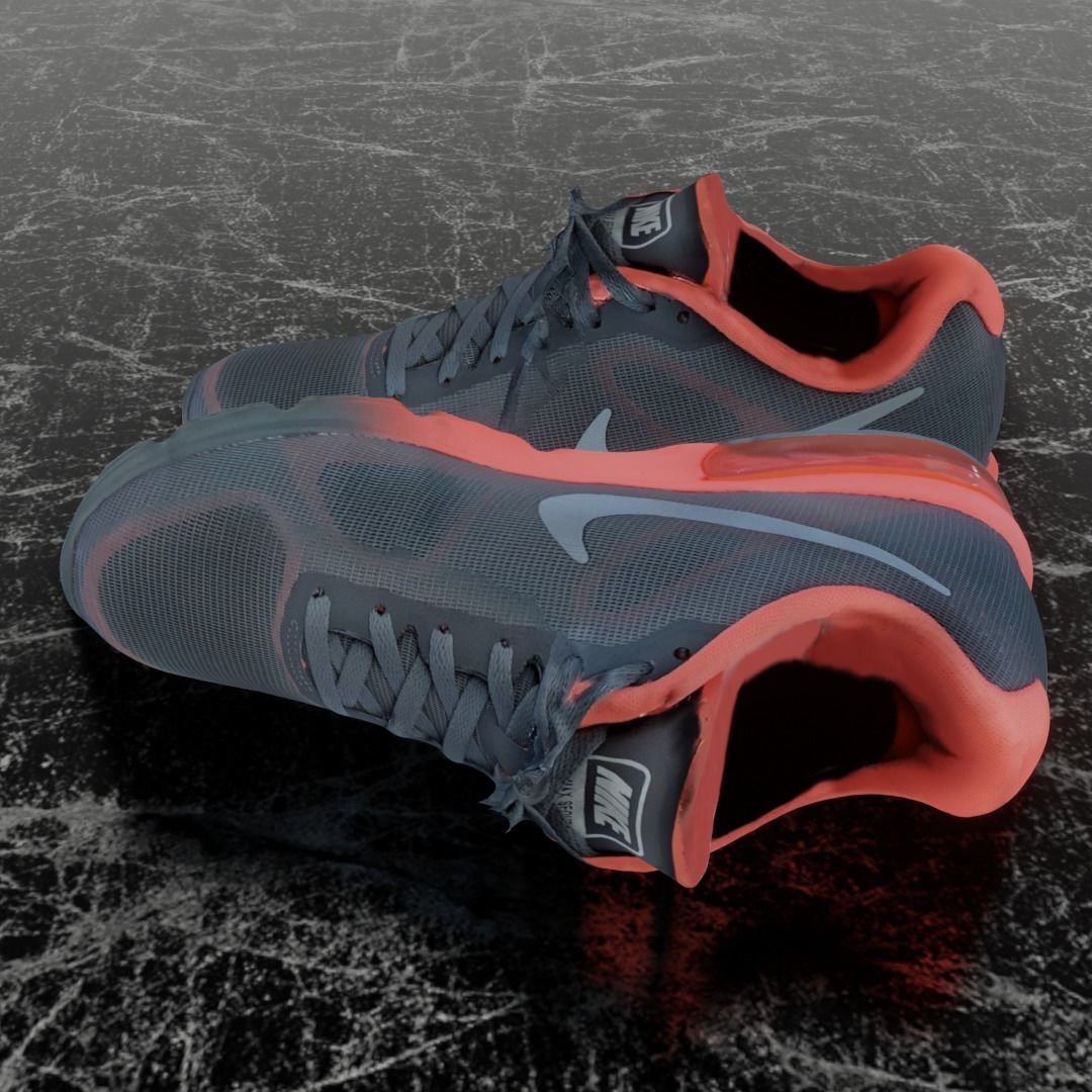 NIKE AIR MAX SEQUENT 3D SHOES Low-poly 3D model_8