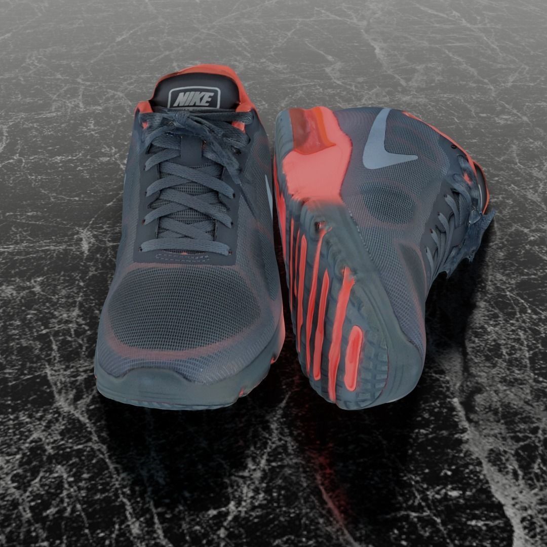 NIKE AIR MAX SEQUENT 3D SHOES Low-poly 3D model_4