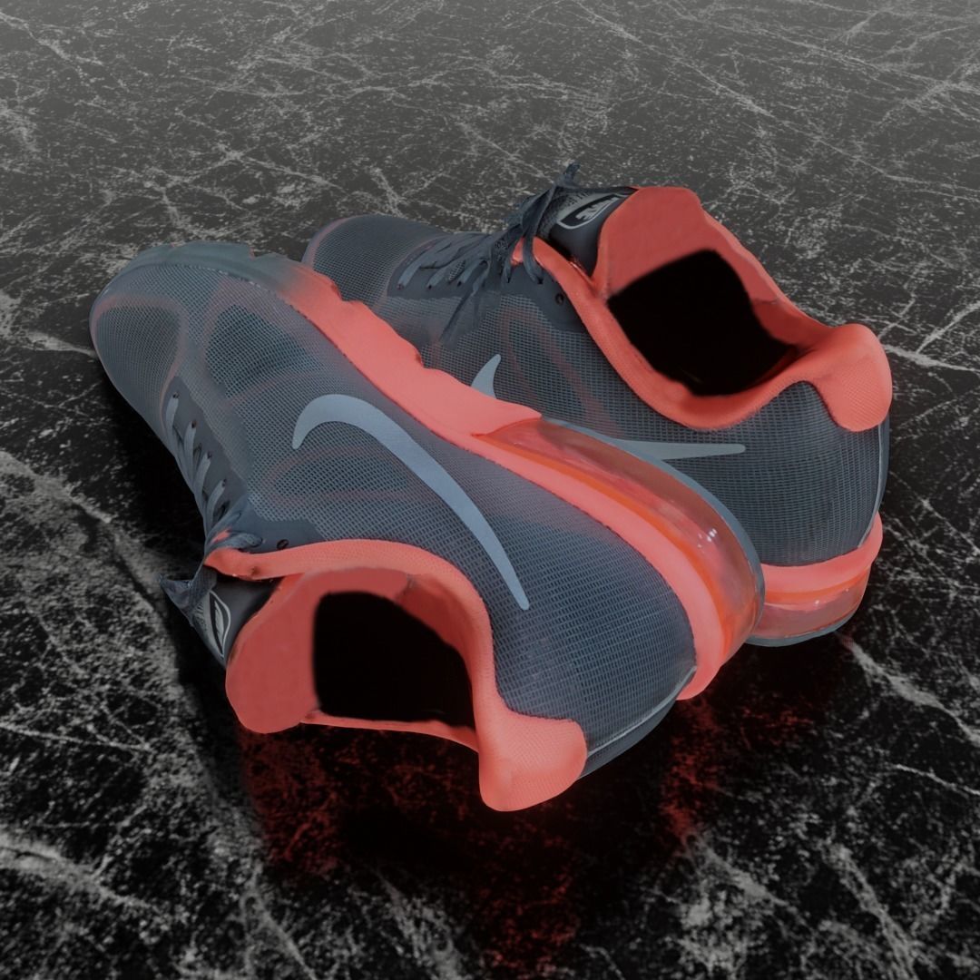 NIKE AIR MAX SEQUENT 3D SHOES Low-poly 3D model_7