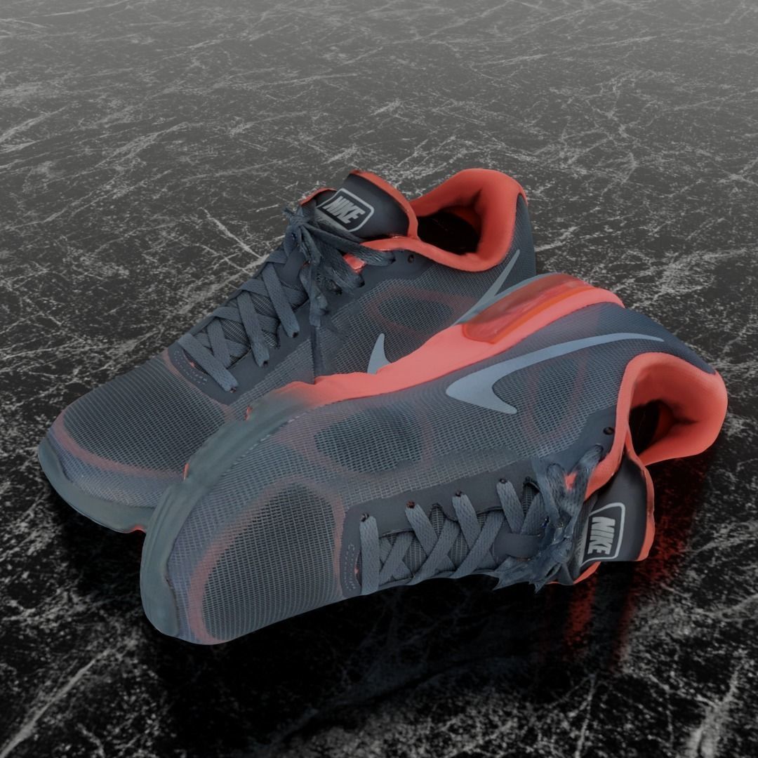 NIKE AIR MAX SEQUENT 3D SHOES Low-poly 3D model_1