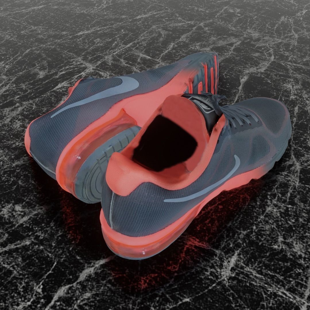NIKE AIR MAX SEQUENT 3D SHOES Low-poly 3D model_6