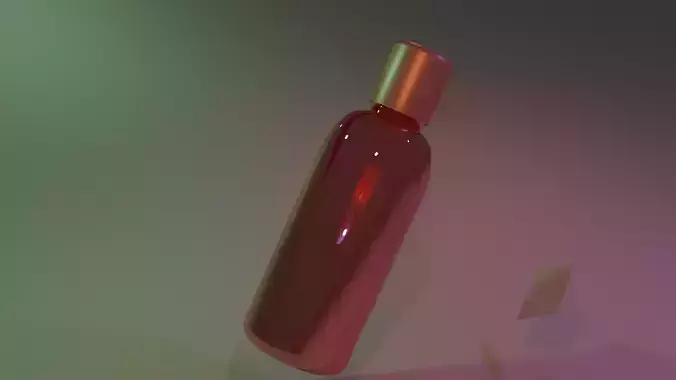 plastic cosmetic or perfume bottle 