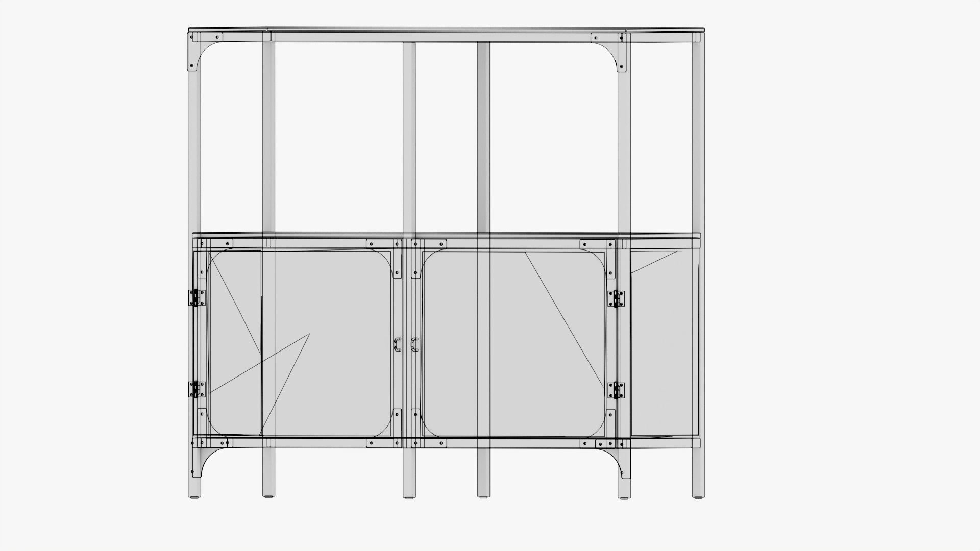 IKEA Shelving unit   Low-poly 3D model_9
