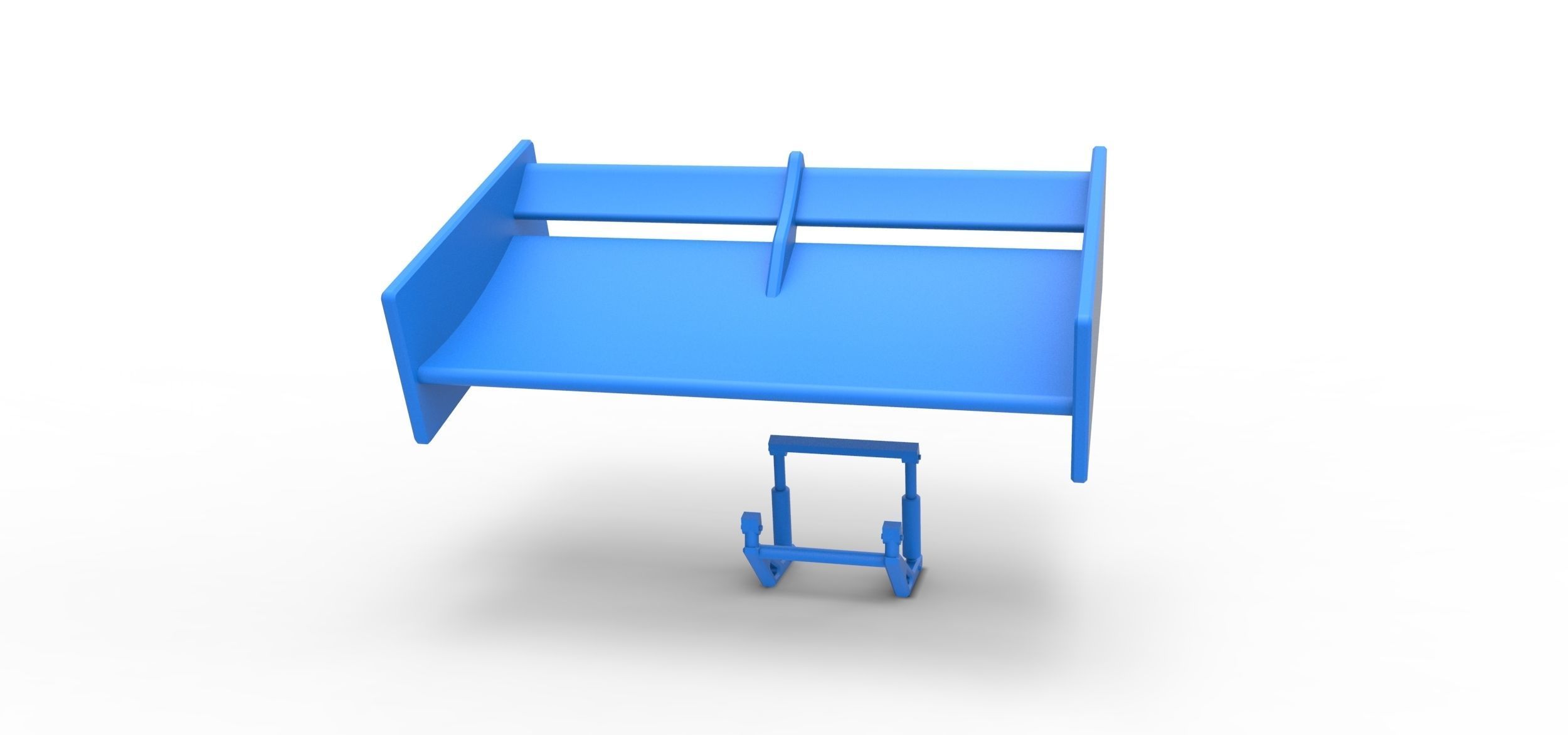 Wing of Supermodified front engine race car Scale 1 to 25 3D print model_15