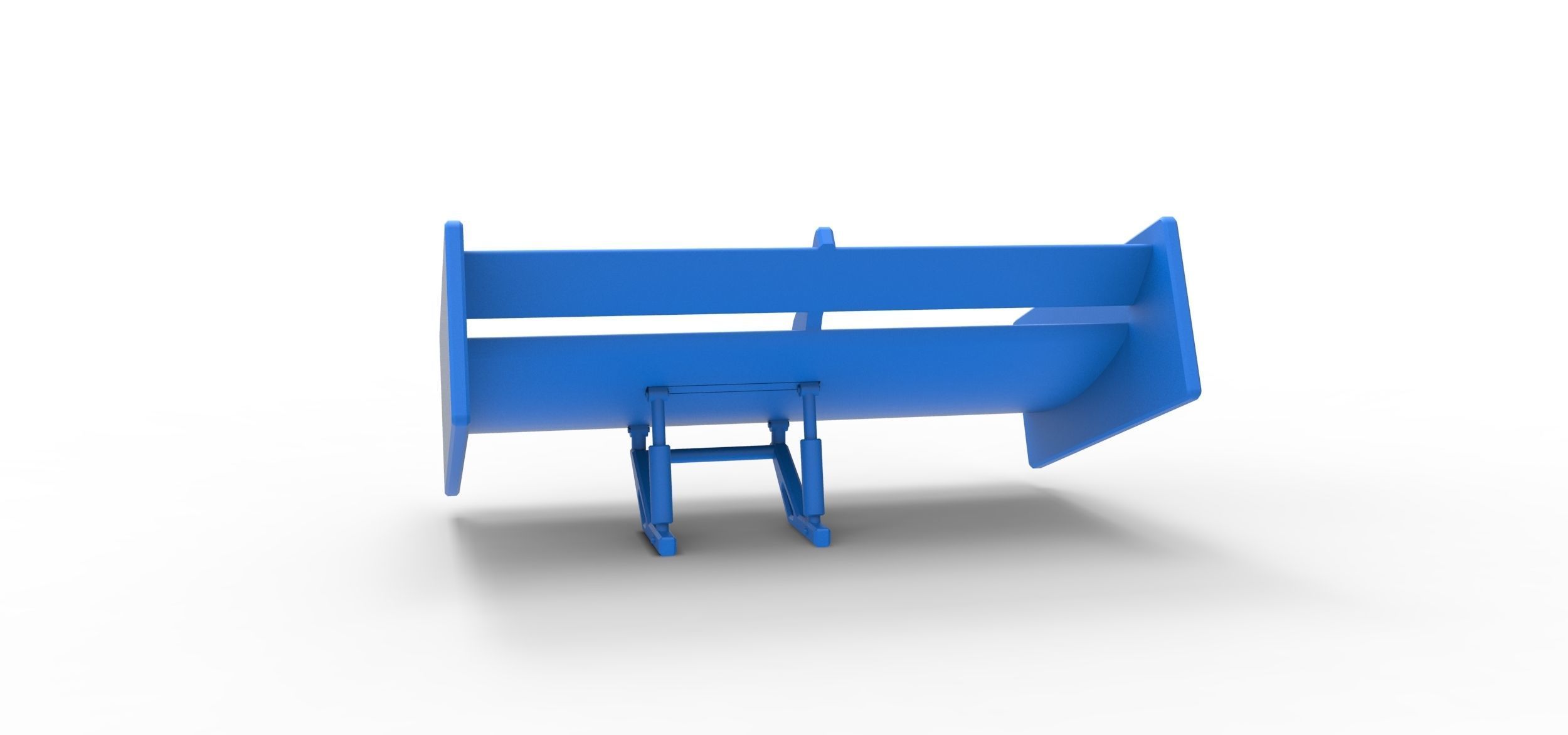 Wing of Supermodified front engine race car Scale 1 to 25 3D print model_13