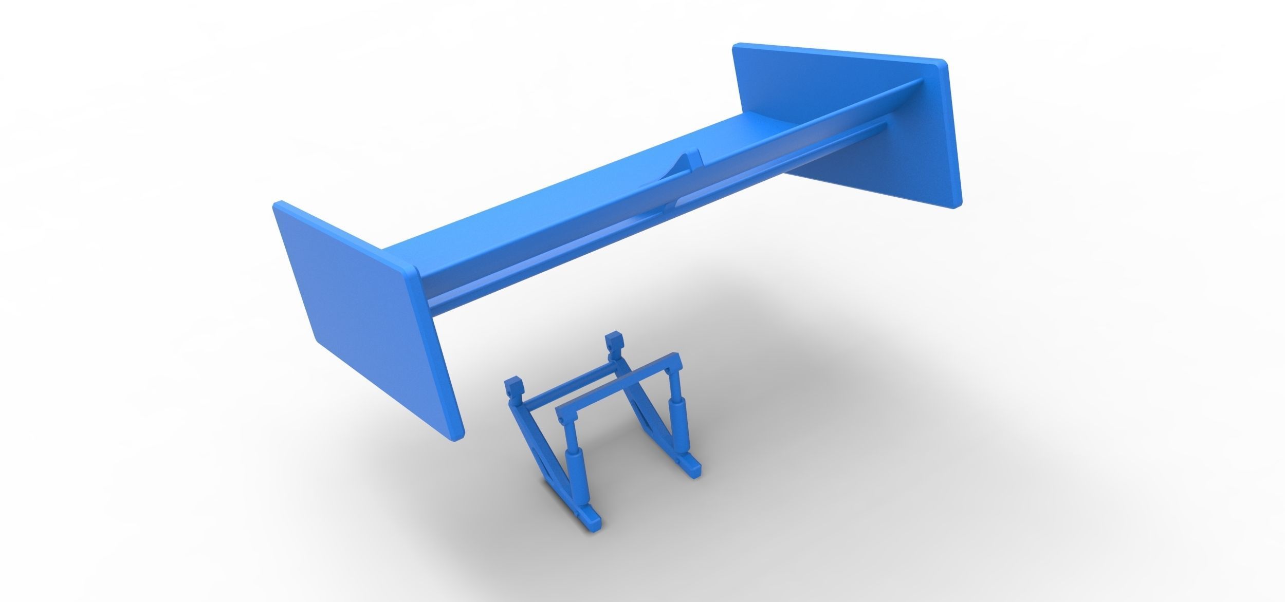 Wing of Supermodified front engine race car Scale 1 to 25 3D print model_17