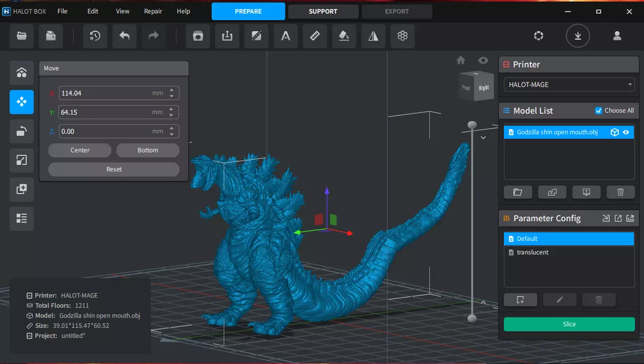 Atomic Shin Zilla 3D print model