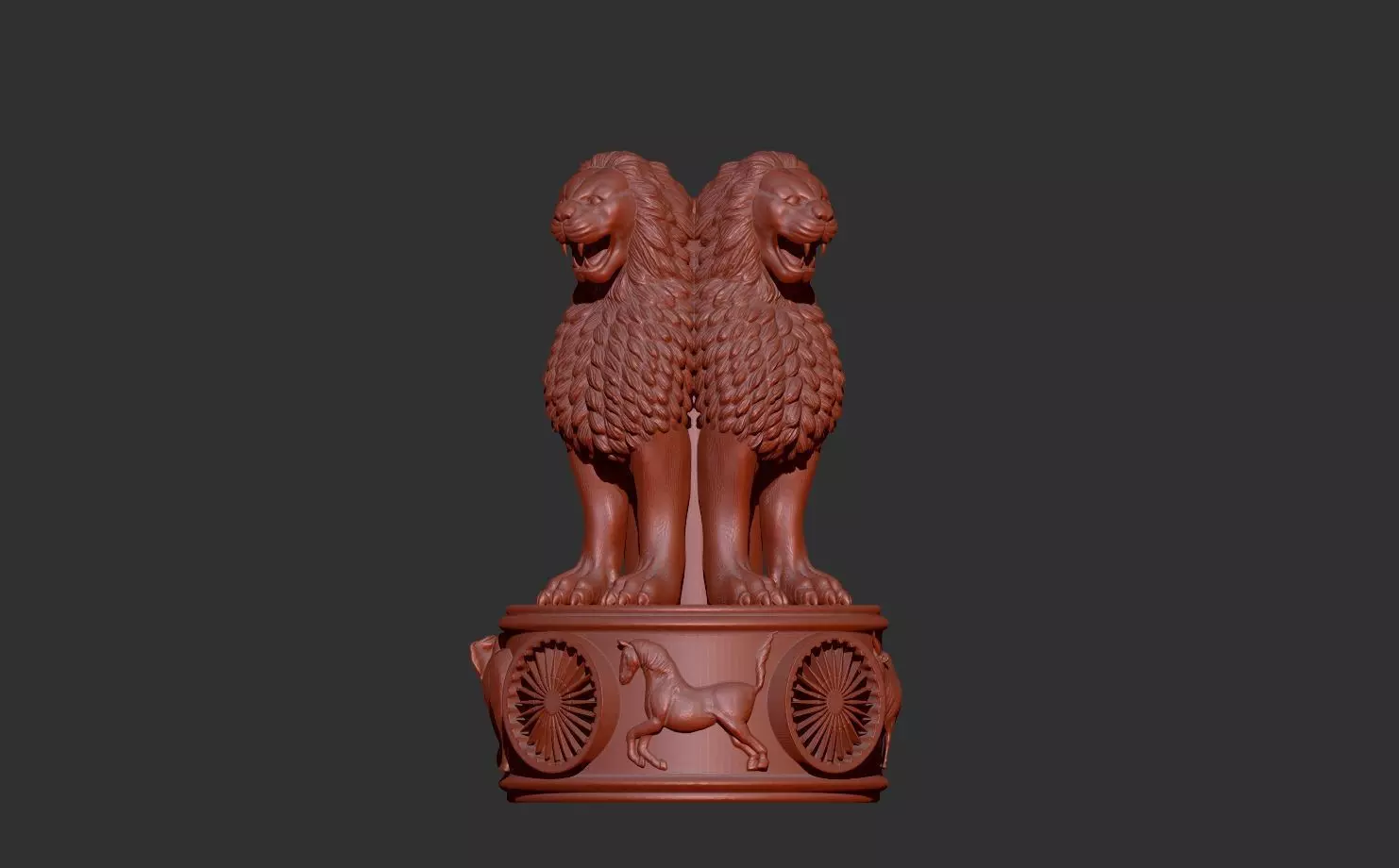 ashoka stambh 3D  3D model_0