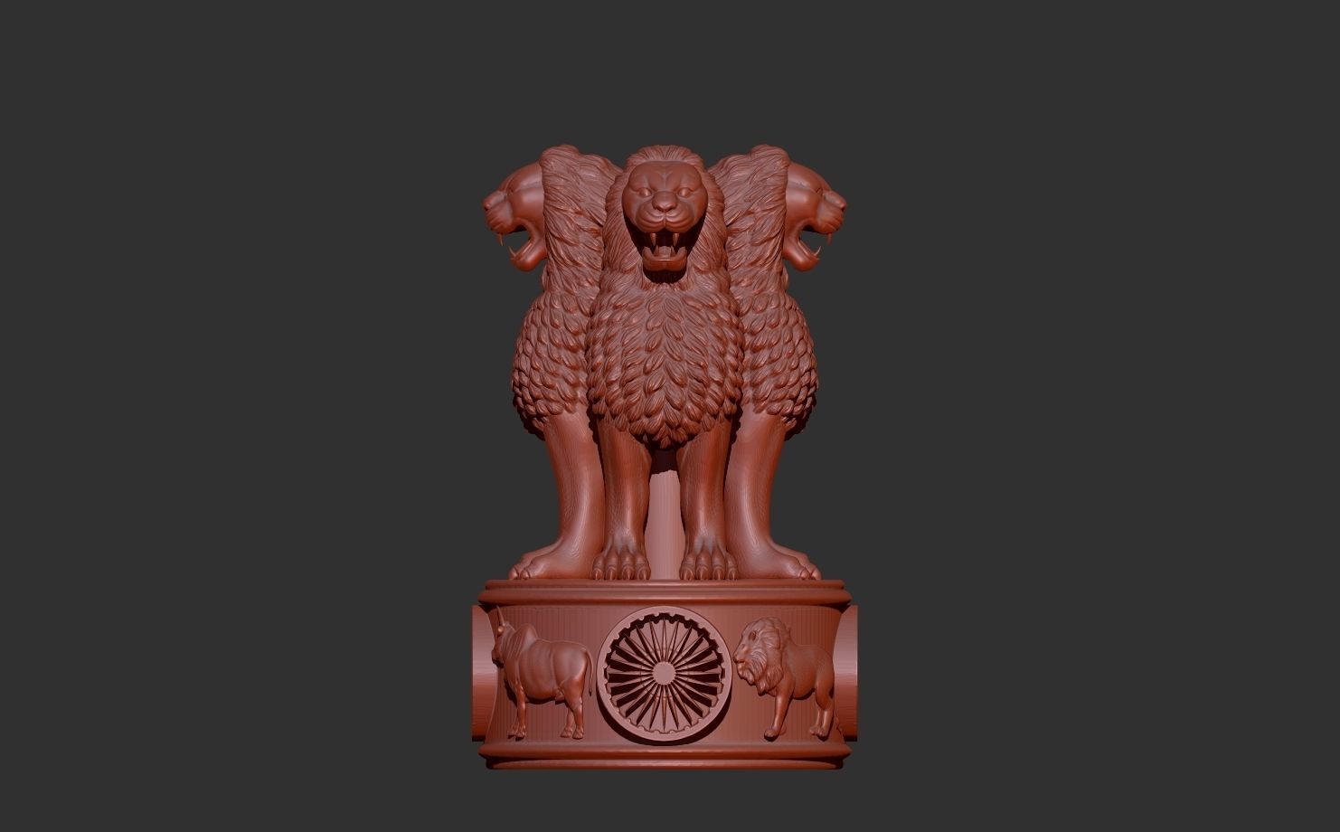 ashoka stambh 3D  3D model_1
