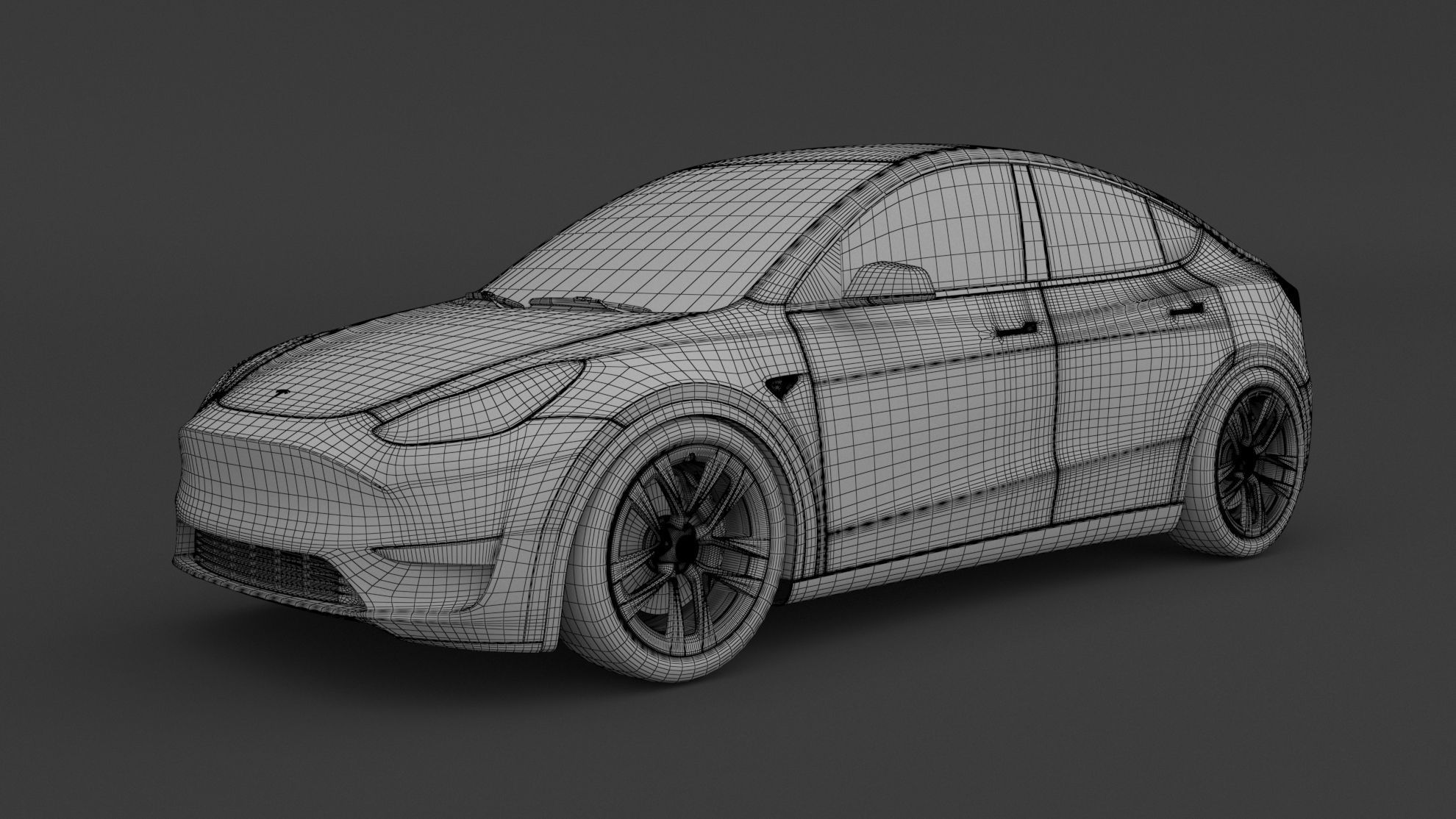 Tesla Y 2023 3D model_6