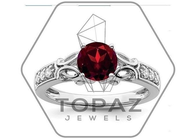 Round Diamond Engagement Ring 3d print model 3D print model
