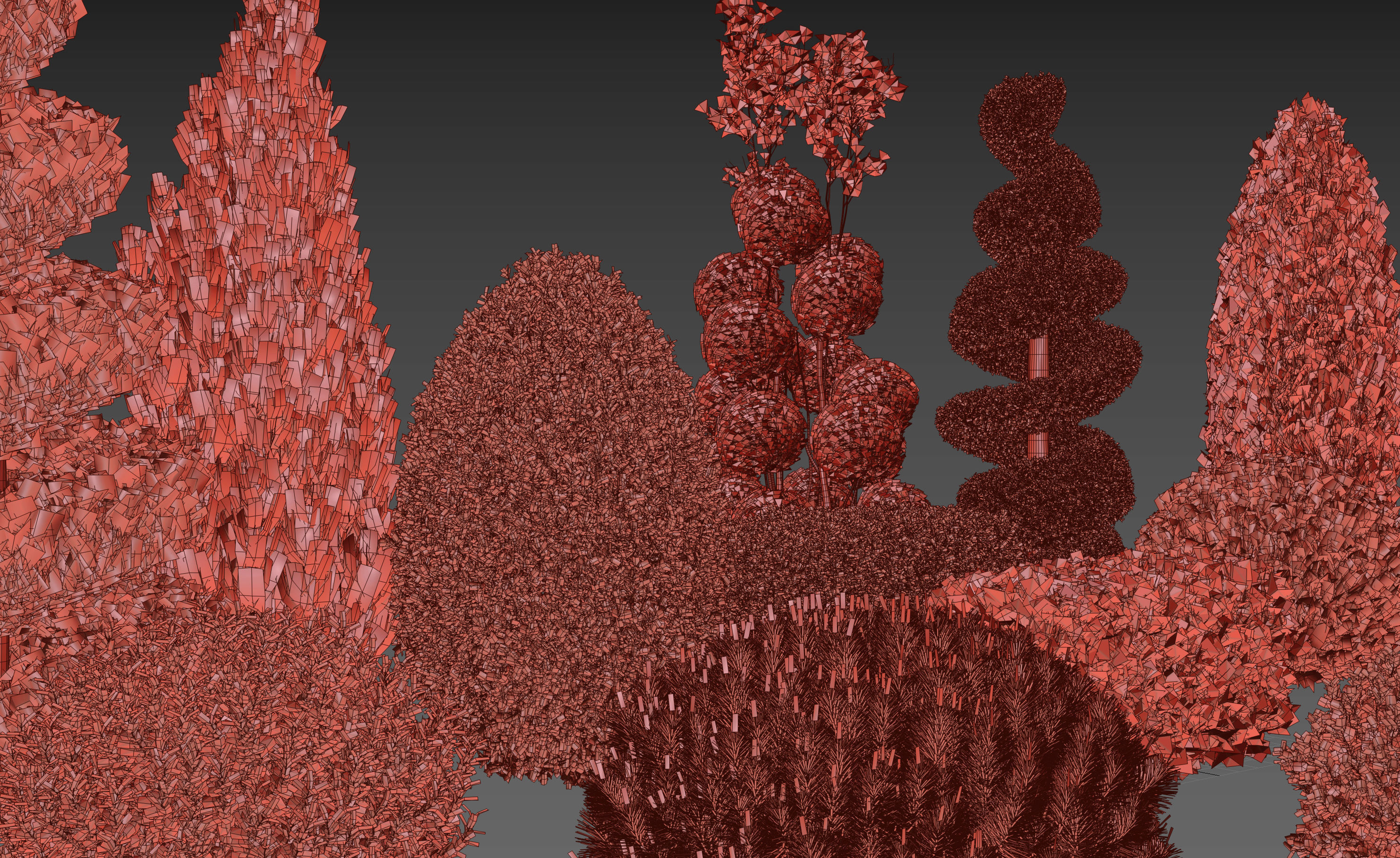 Bushes and Hedges Collection 3D model_18