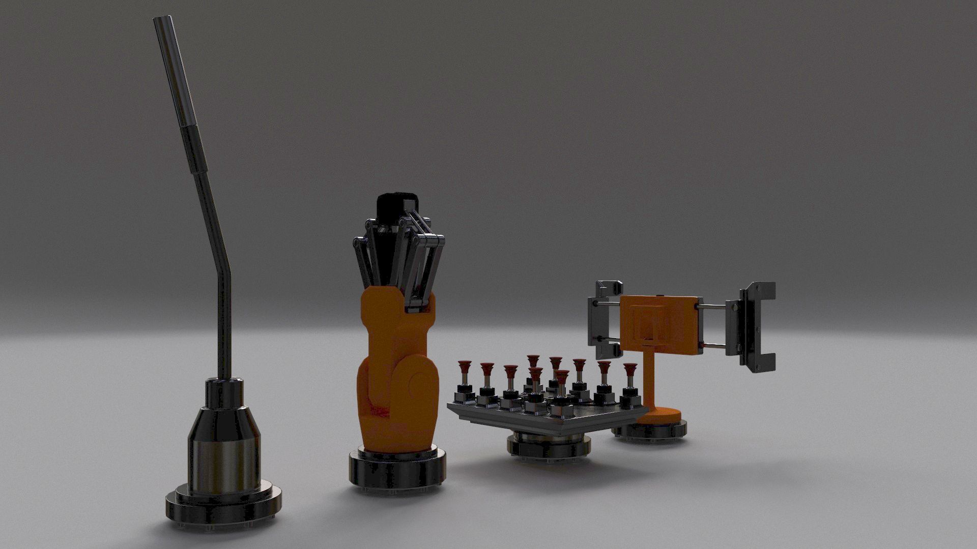 Industrial Robot Big 3D model_13