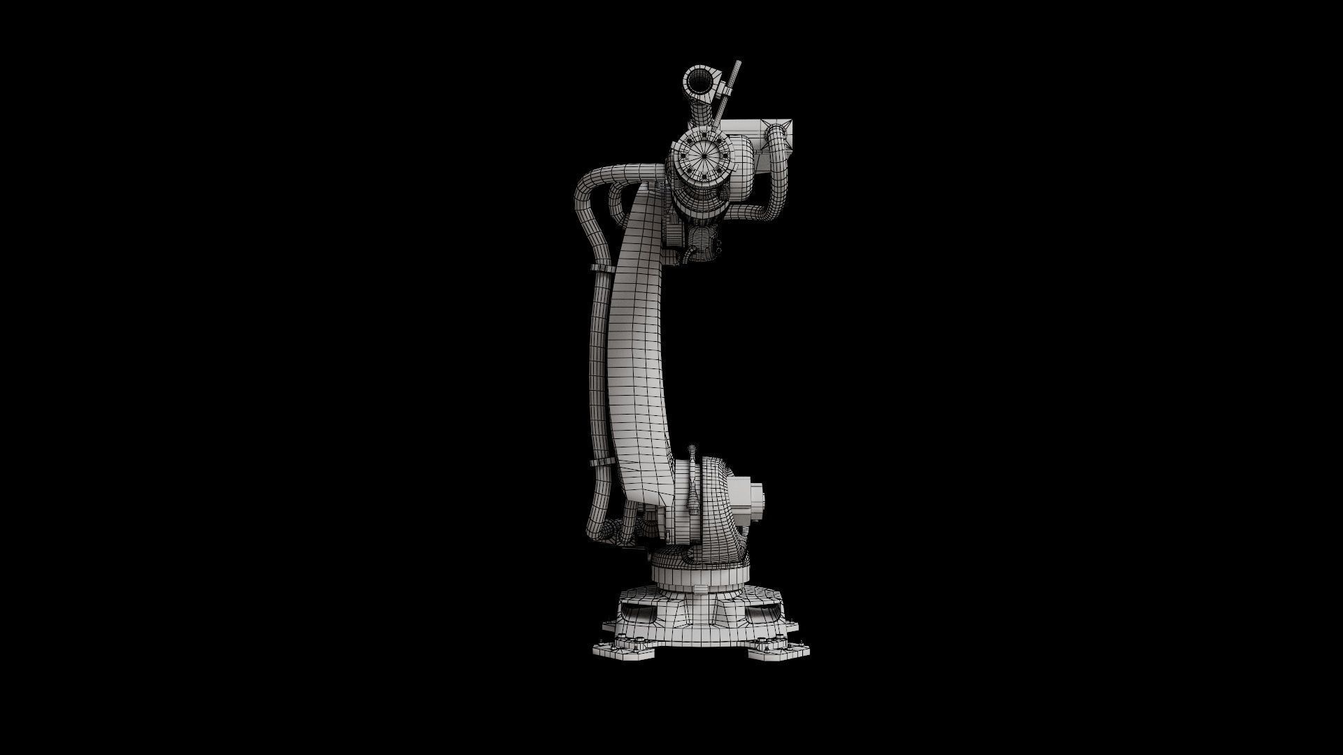 Industrial Robot Big 3D model_11