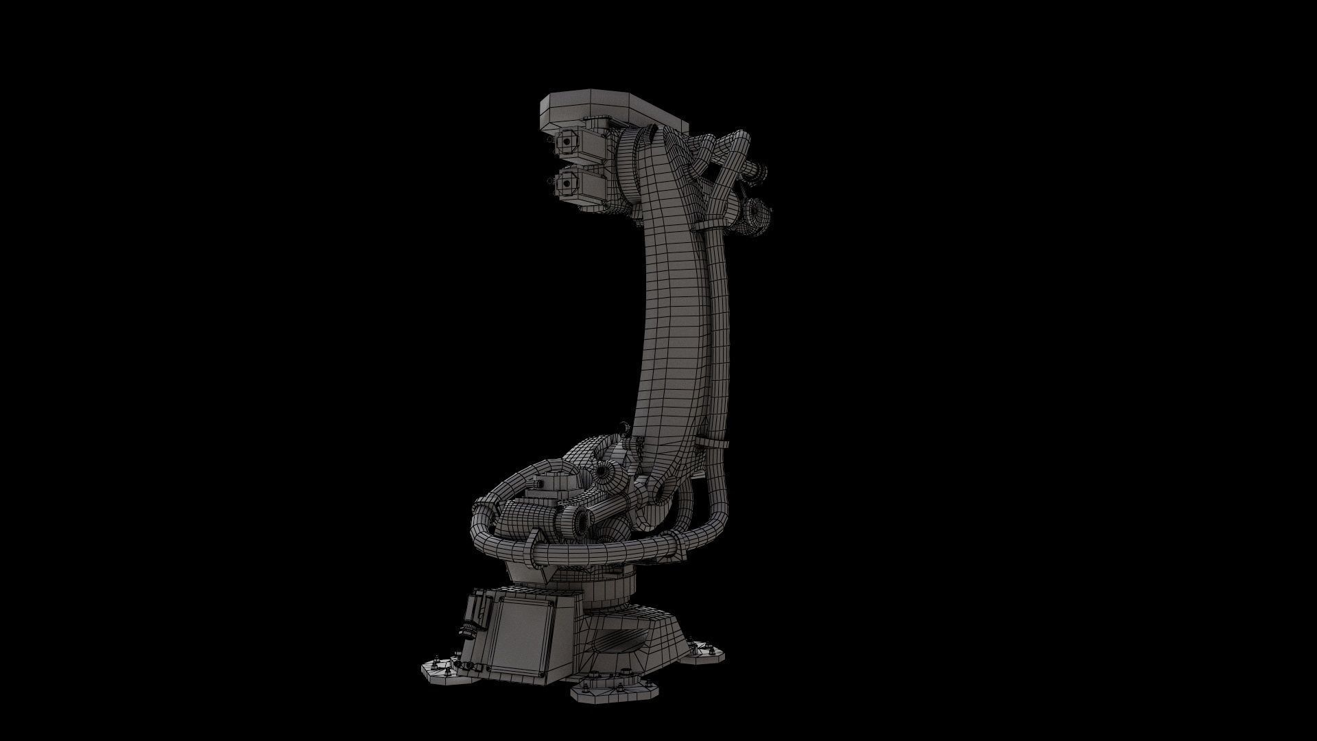 Industrial Robot Big 3D model_8