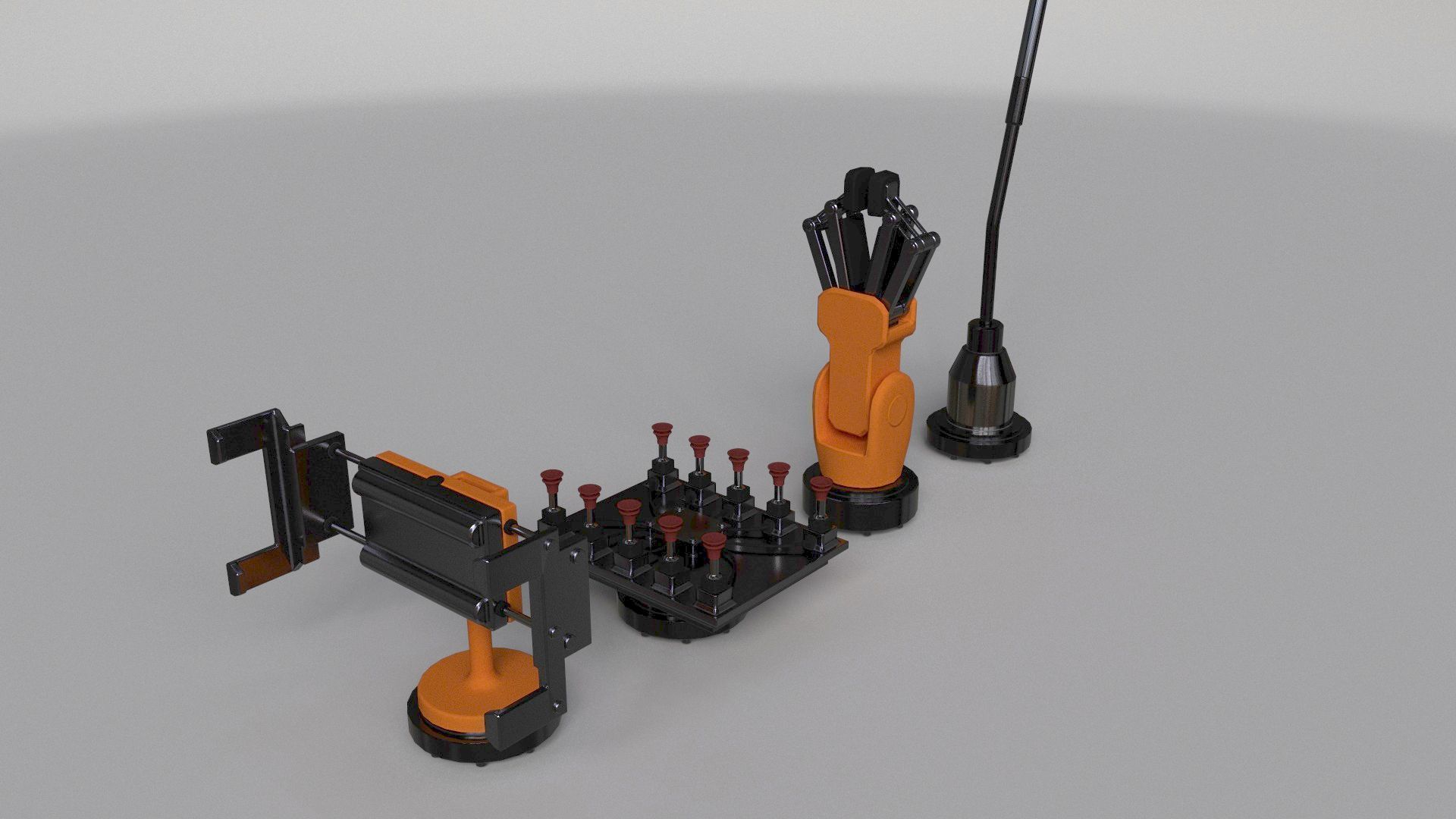 Industrial Robot Big 3D model_2