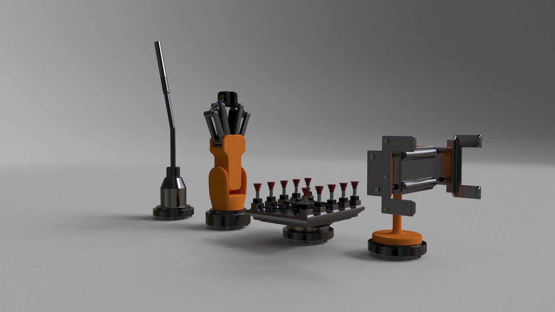 Industrial Robot Big 3D model_15