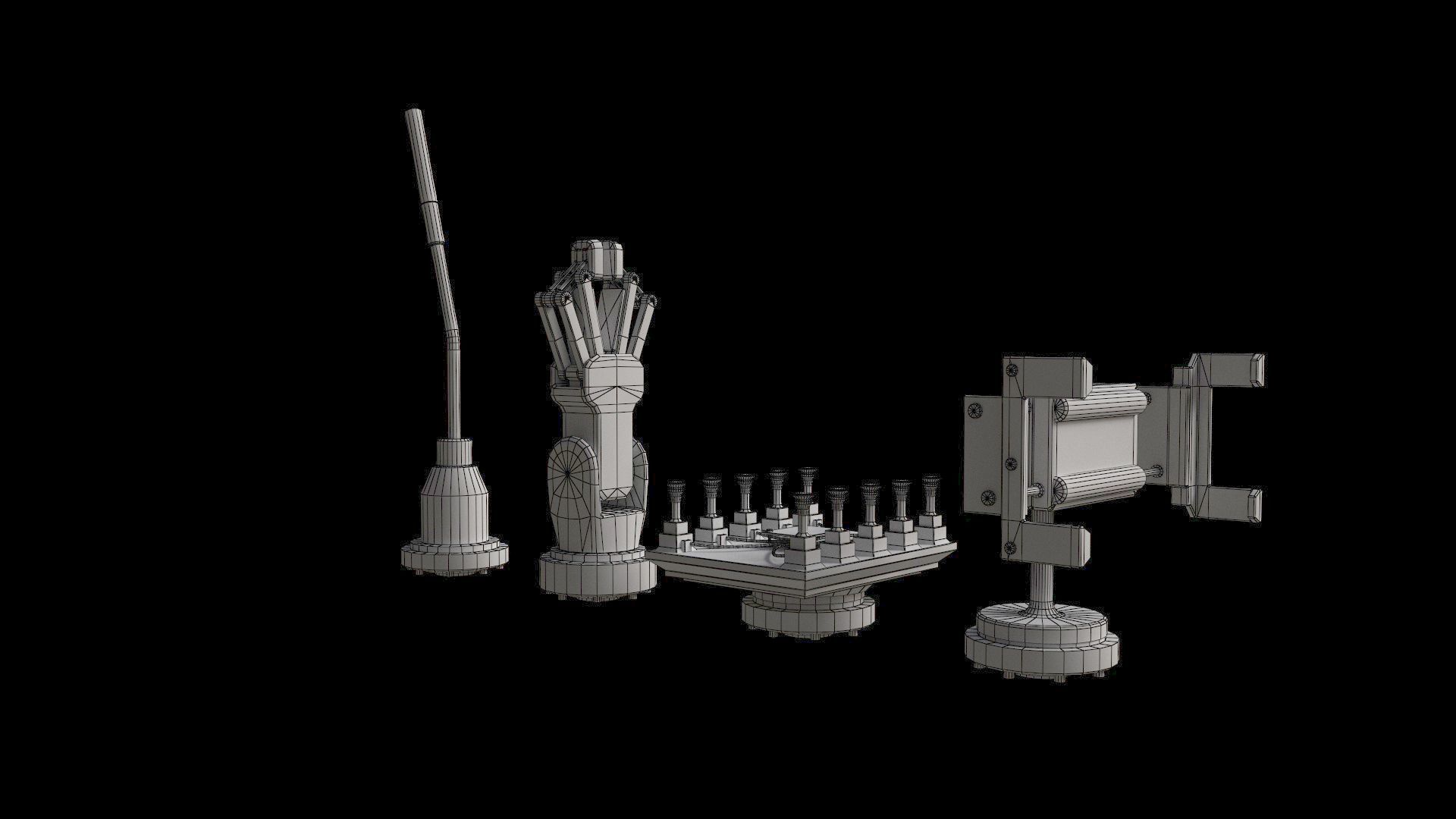 Industrial Robot Big 3D model_16