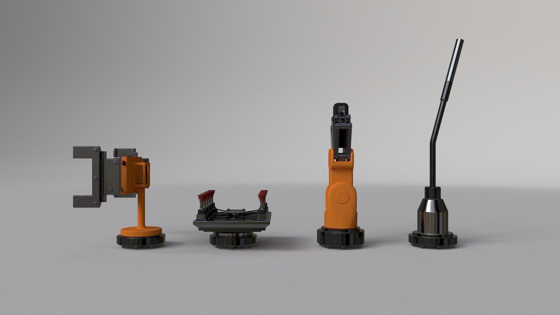 Industrial Robot Big 3D model_10