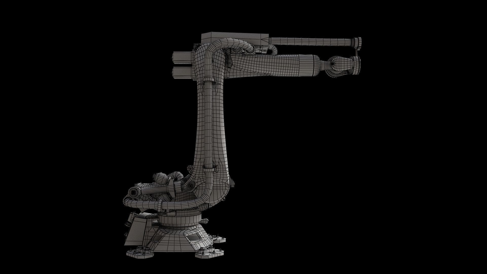 Industrial Robot Big 3D model_9