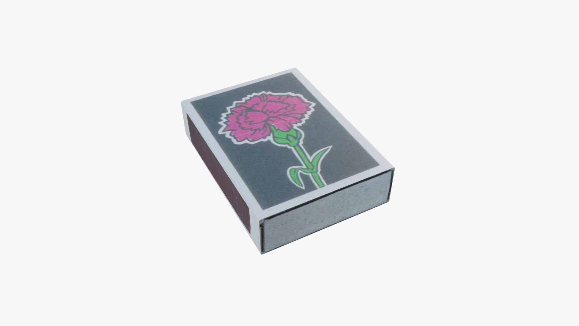 Old soviet matchboxes Low-poly 3D model_5