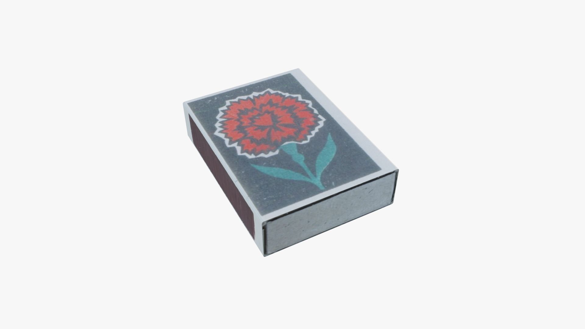 Old soviet matchboxes Low-poly 3D model_7
