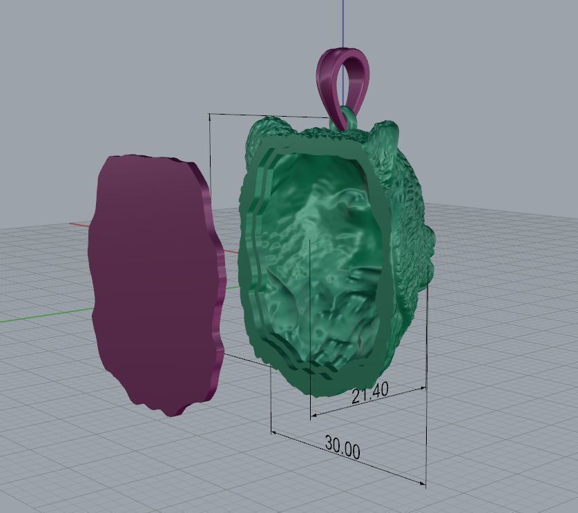 Pendant Bear 3D print model_6
