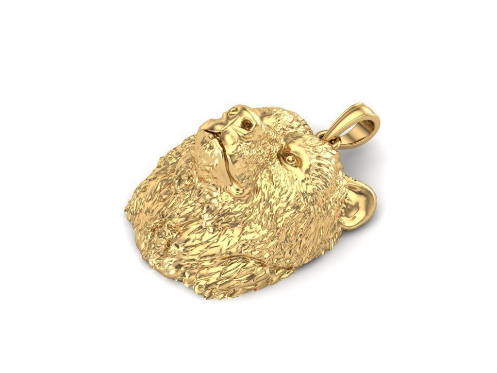 Pendant Bear 3D print model_4