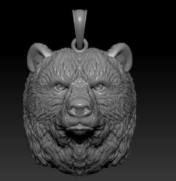 Pendant Bear 3D print model_0